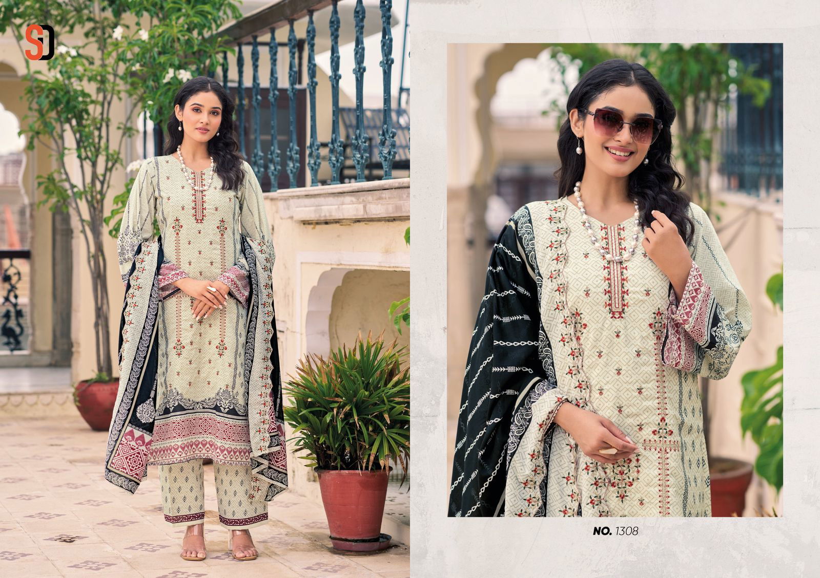 Bin Saeed Vol 13 By Shraddha Designer Cotton Dress Material Exporters In India